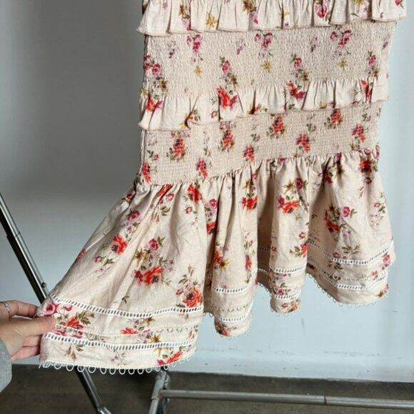 NWT V. Chapman “Linnea” Midi Skirt in Natural Dainty Floral Sz 0 - Picture 6 of 13